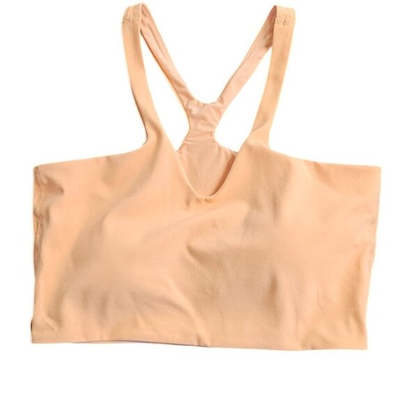 Lululemon Bend This V and Racer Bra *Light Support, A-C Cups Peach Bellini, S/M - Picture 1 of 6
